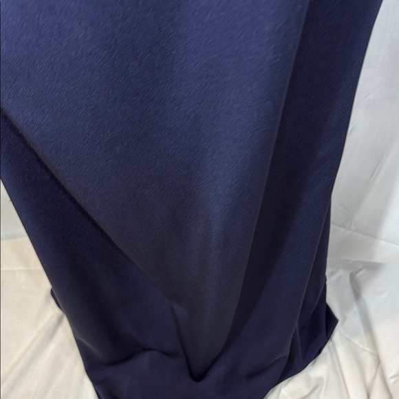 La Femme Navy Blue Sheath Gown Short Sleeve Size 14 - Picture 8 of 9